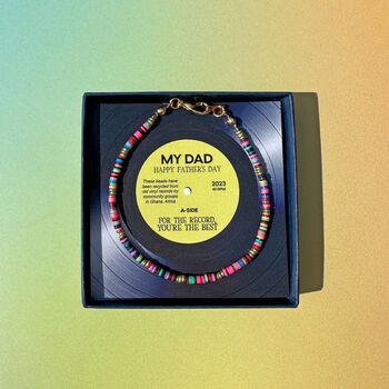 African Recycled Records Father's Day Bracelet, 7 of 10