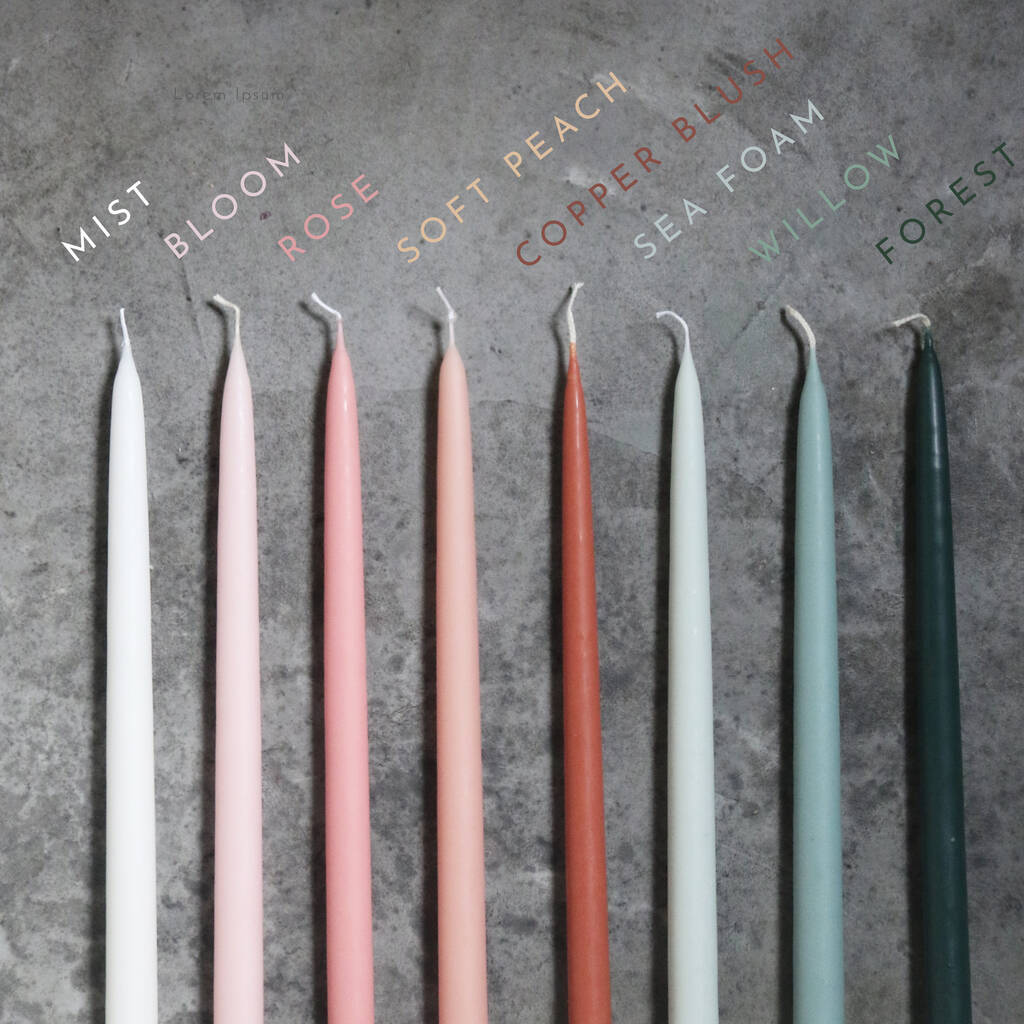 Hand Dipped Taper Candles By Smith & The Magpie