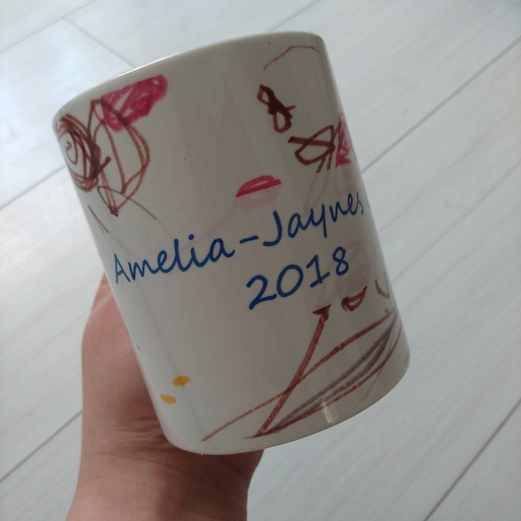 Childs Drawing Personalised Mug By Melissa Choroszewska Ceramics