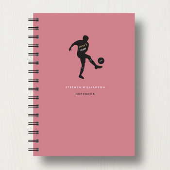 Personalised Football Lover's Journal Or Notebook, 8 of 10