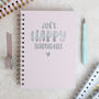 Personalised Happy Thoughts Foil Notebook, thumbnail 5 of 10