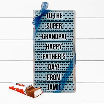 Personalised Kinder Chocolate Gift For Dad, 3 of 9