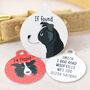 Border Collie Personalised Illustrated Dog Name Tag, thumbnail 1 of 12