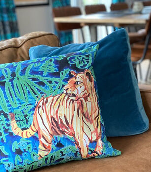 Tiger In Jungle Cushion, 5 of 7