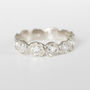 White Gold Diamond Wedding Ring Of Roses, thumbnail 1 of 2