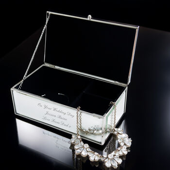 Personalised Any Message Mirrored Jewellery Box, 4 of 5