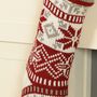 Personalised Chunky Knit Fair Isle Christmas Stocking, thumbnail 9 of 10