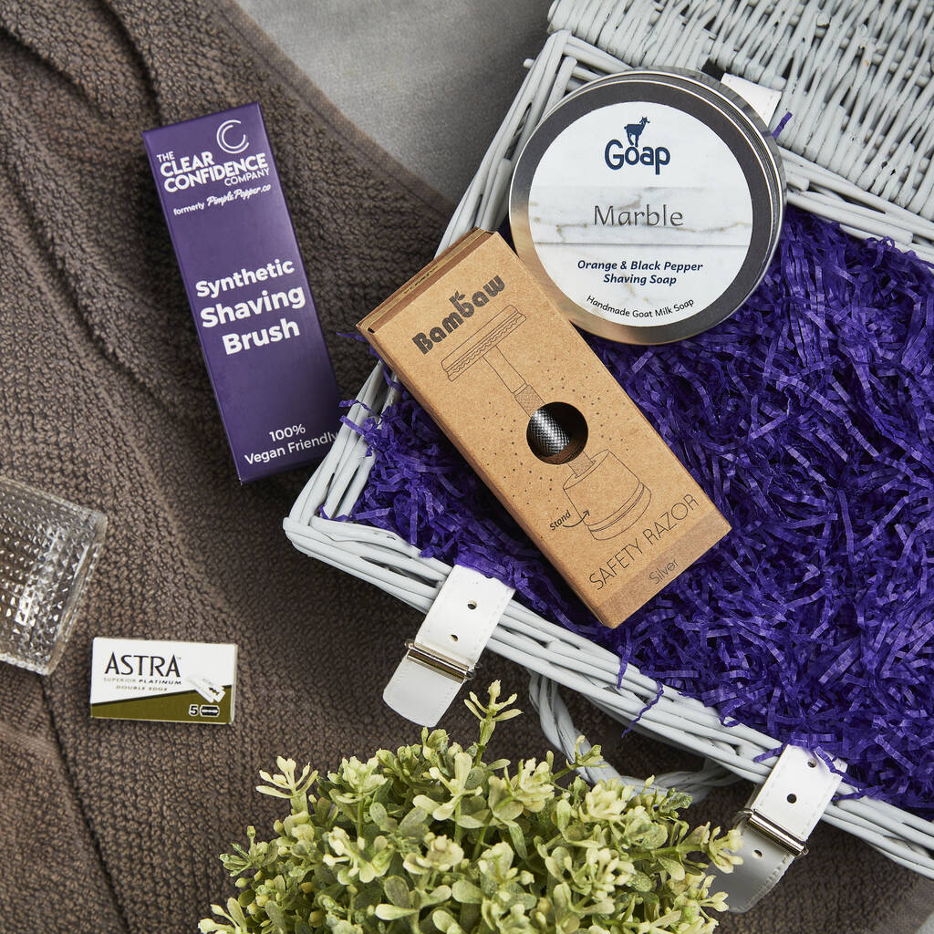 Natural Shaving Kit Gift Set For Him Eco Range By LFHP EcoFriendly