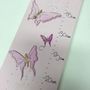 Personalised Pink Butterflies Height Chart, thumbnail 4 of 6