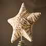 Jute Star Christmas Tree Topper, thumbnail 3 of 6