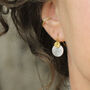 Mixed Metal Silver And Gold Disc Earrings, thumbnail 1 of 11