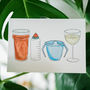 Beer, Bottle, Beaker And Wine New Baby Card, thumbnail 2 of 11
