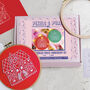 Gingerbread House Christmas Embroidery Kit, thumbnail 6 of 6