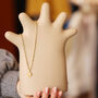 Minimalist Hand Shaped Ceramic Jewellery Holder Ring And Necklace Stand, thumbnail 3 of 10