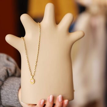 Minimalist Hand Shaped Ceramic Jewellery Holder Ring And Necklace Stand, 3 of 10