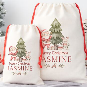 Personalised Santa And Friends Christmas Sack, 4 of 4