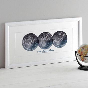 Personalised Family Astrology Print, 2 of 6