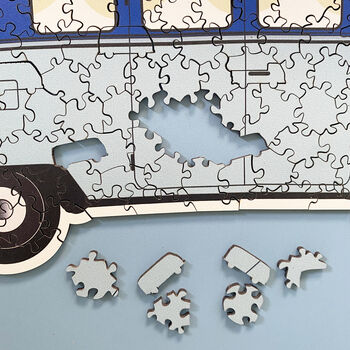 Wooden Camper Van Shaped Jigsaw, 4 of 4