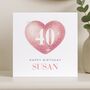 40th Birthday Card For Daughter For Her, For Wife, thumbnail 7 of 8
