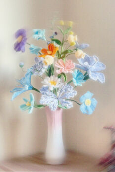 Handmade Crochet Wildflower Bouquet – Pastel Garden Collection, 3 of 3