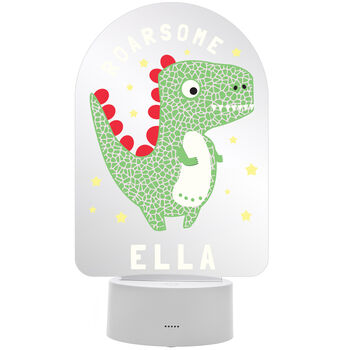 Personalised Dinosaur Colour Changing Night Light, 5 of 7