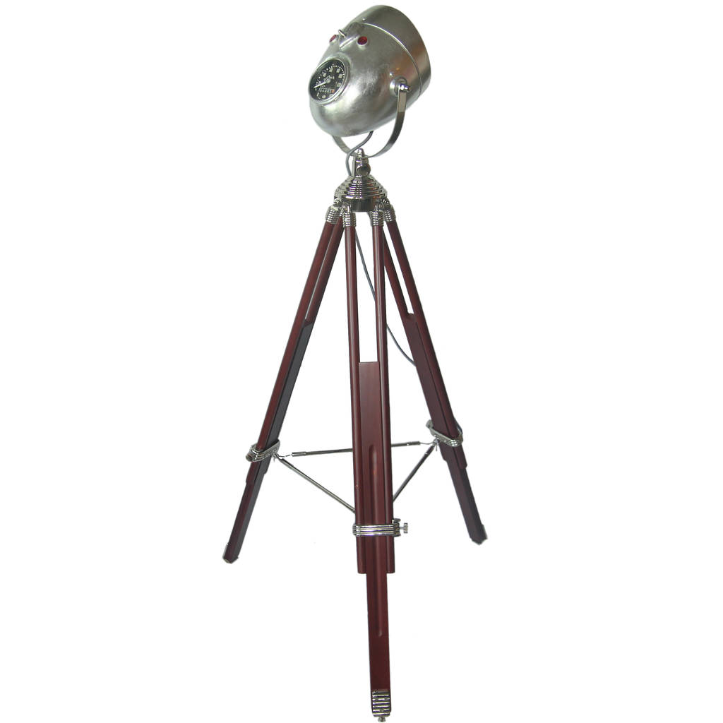 Road Master Retro Tripod Motorcycle Headlight Lamp By Reason Season