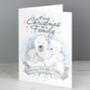 Personalised Polar Bear 'First Christmas As A Family' Card, thumbnail 3 of 3