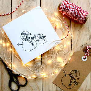 Snowman Clear Rubber Stamp