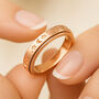 Personalised Rose Gold Plated Sterling Silver Galaxy Spinner Ring, thumbnail 1 of 12
