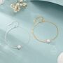 Sterling Silver Mixed Chain Freshwater Pearl Bracelet, thumbnail 3 of 12