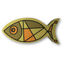 Fish Shaped Wooden Fridge Magnet, thumbnail 3 of 5