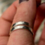 Mother Of The Bride Groom Adjustable Silver Ring, thumbnail 2 of 5