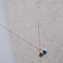 Double Silver Or Gold Swarovski Birthstone Necklace, thumbnail 4 of 5