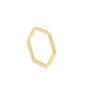 Hexagon Ring, Recycled 9k Yellow Gold, thumbnail 1 of 3