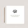 Pet Paw Print Sympathy Greeting Cardv, thumbnail 3 of 6