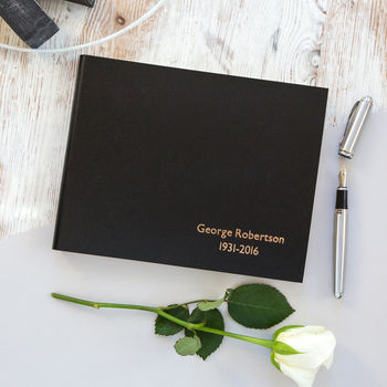 Personalised In Loving Memory Condolence Book, 5 of 8