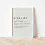 Music Producer Definition Print | Music Studio Poster, thumbnail 3 of 10