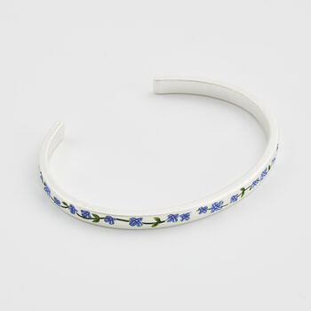 Silver Forget Me Not Bangle, 6 of 9