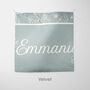 Personalised Blue Woodland Christmas Cushion, thumbnail 6 of 7