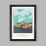 The Langdale Pikes, Central Fells Lake District Poster, thumbnail 1 of 4
