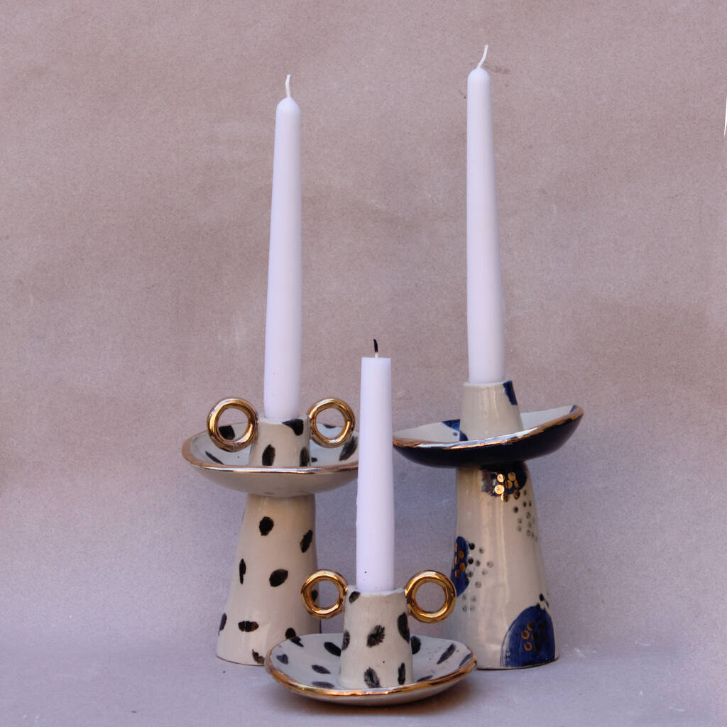 Contemporary Candle Holder By Rose Nisbet Ceramics And Textiles