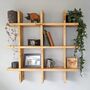 Wall Mounted Pigeon Hole Wooden Display Shelf, thumbnail 1 of 4