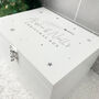 Personalised White Wooden Couples Christmas Eve Box Three Sizes 22cm | 27cm | 30cm, thumbnail 2 of 8