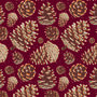 Pinecone Christmas Eco Wrapping Paper Sheet Pack, thumbnail 2 of 2