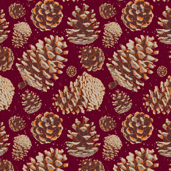 Pinecone Christmas Eco Wrapping Paper Sheet Pack, 2 of 2