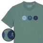 Triathlon Circles Organic Cotton T Shirt, thumbnail 1 of 5