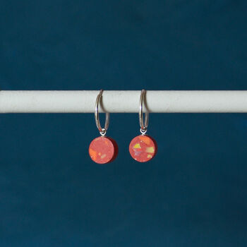 Mars Planet Hoop Earrings, 2 of 3