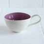 Handmade Porcelain Wonky Cappuccino Cup, thumbnail 6 of 12