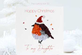 Robin And Butterfly Our/ My Daughter Christmas Card, 2 of 12