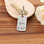 1st Anniversary Couples Gift Milestone Year Keyring, thumbnail 6 of 8